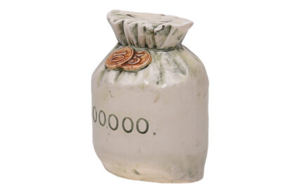 Vintage Money Bank Spardose Sparbüchse Geldsack – Bild 2