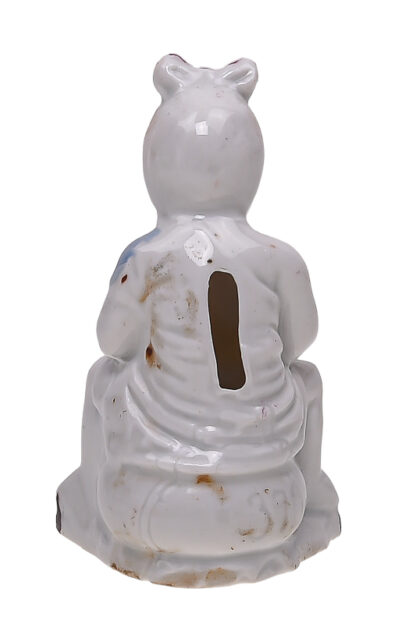 Vintage Money Bank Spardose Sparbüchse Mädchen mit Puppe – Bild 4
