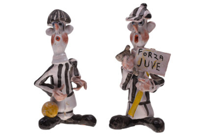 Keramik Figuren Karikaturen Fussballclub Juventus Turin