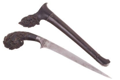 Knife with Sheath Sumatra ca 18th-19th Century – Bild 3
