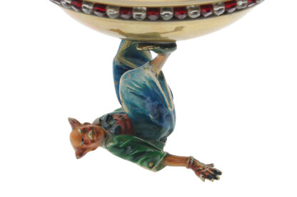 Wiener Bronze Clown als Aschenbecher Firma Bergmann Wien – Bild 5