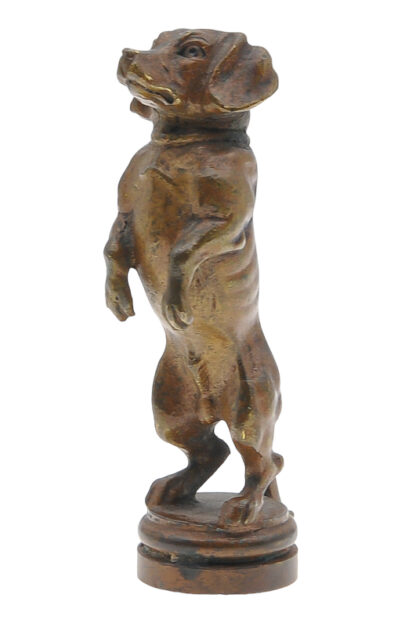 Wiener Bronze Petschaft Dackel – Bild 2