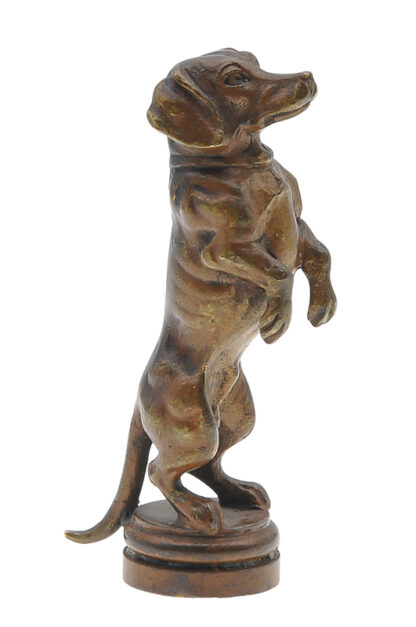Wiener Bronze Petschaft Dackel – Bild 3