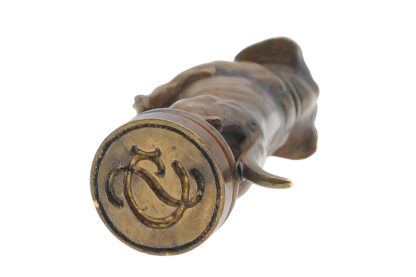 Wiener Bronze Petschaft Dackel – Bild 5