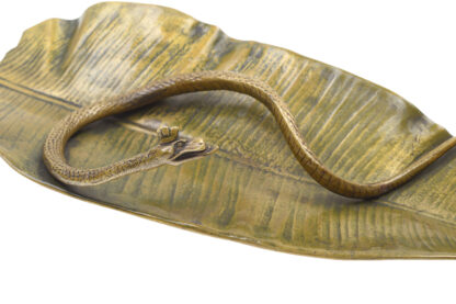 Bronze Schale mit Schlange Snake – Bild 2