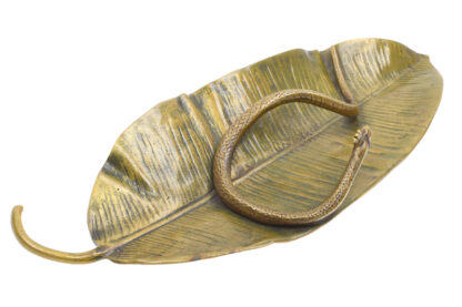 Bronze Schale mit Schlange Snake – Bild 3