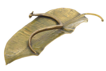 Bronze Schale mit Schlange Snake – Bild 5