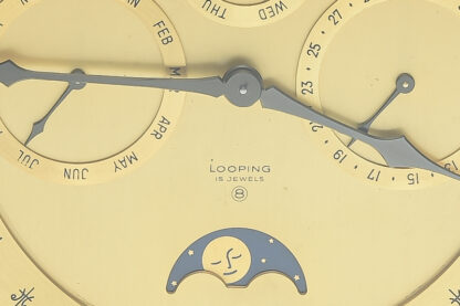 Looping Kalenderuhr mit Mondphase Standuhr – Bild 5