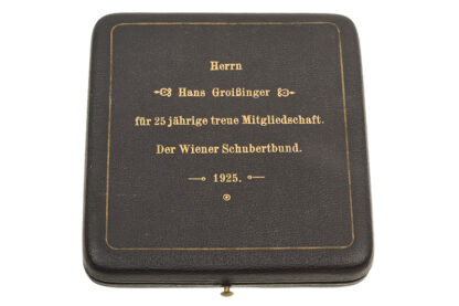 Medaille Wiener Schubertbund 1925 im Orignialetui – Bild 6