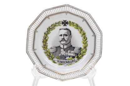 Teller mit Porträt Hindenburg