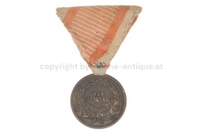 Bronzene Tapferkeitsmedaille Orden Kaiser Franz Josef Der Tapferkeit – Bild 2