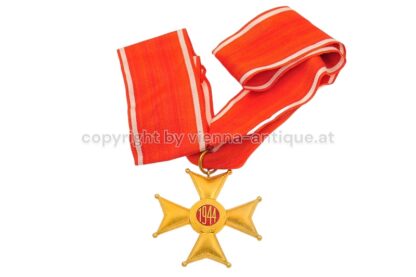 Orden Polonia Restituta 1944 Komturkreuz am Halsband im Originaletui – Bild 4