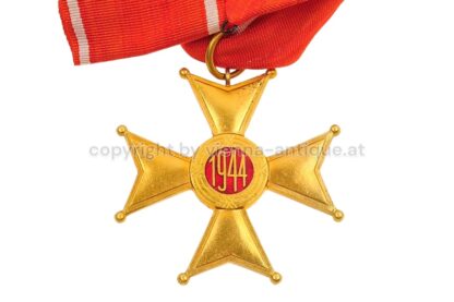 Orden Polonia Restituta 1944 Komturkreuz am Halsband im Originaletui – Bild 5