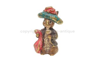 Wiener Bronzefigur Hamster als Dame