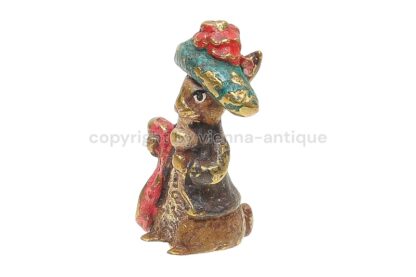Wiener Bronzefigur Hamster als Dame – Bild 2