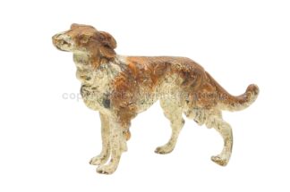 Wiener Bronzefigur Hund Barsoi russischer Windhund