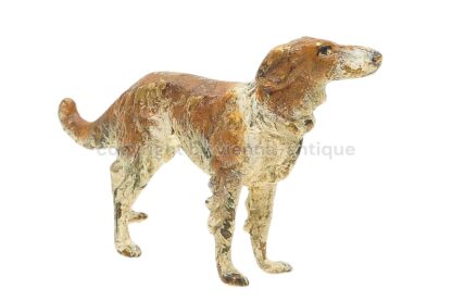 Wiener Bronzefigur Hund Barsoi russischer Windhund – Bild 2