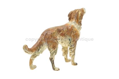 Wiener Bronzefigur Hund Barsoi russischer Windhund – Bild 3