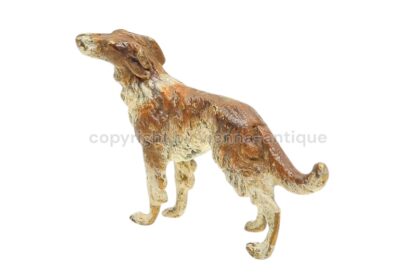 Wiener Bronzefigur Hund Barsoi russischer Windhund – Bild 4