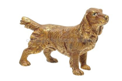 Wiener Bronzefigur Hund Cocker Spaniel