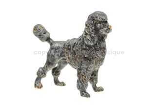 Wiener Bronzefigur Hund Königspudel
