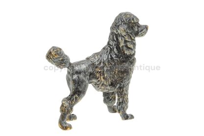 Wiener Bronzefigur Hund Königspudel – Bild 2
