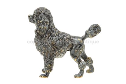 Wiener Bronzefigur Hund Königspudel – Bild 3