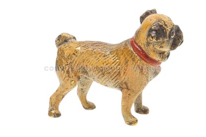 Wiener Bronzefigur Hund Mops Bergmann – Bild 2
