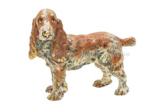 Wiener Bronzefigur Hund englischer Cocker Spaniel