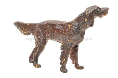 Wiener Bronzefigur Hund englischer Setter – Bild 2