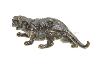 Wiener Bronzefigur schwarze Katze Bergmann – Bild 4