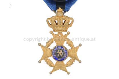 goldenes Ritterkreuz zum belgischen Orden König Leopold II mit Lorbeer – Bild 3