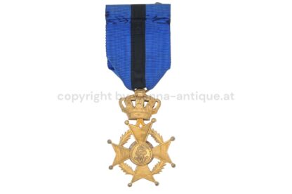 goldenes Ritterkreuz zum belgischen Orden König Leopold II mit Lorbeer – Bild 2