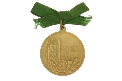 Medaille Erinnerung an das Abschiedsfest des K.u.k Feldjäger Baons 21 1905