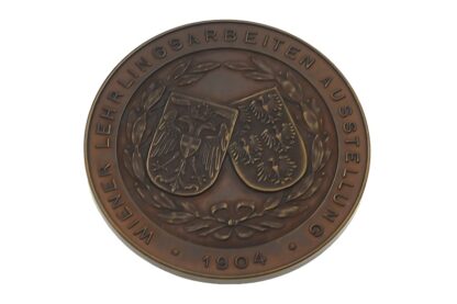 Medaille Wiener Lehrlingsarbeiten Ausstellung 1904 im Originaletui – Bild 4