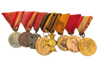 Ordenspange mit 8 Orden K.u.K Monarchie WW1 Österreich
