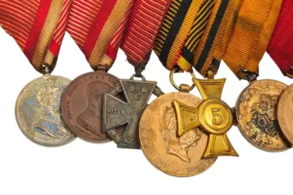 Ordenspange mit 8 Orden K.u.K Monarchie WW1 Österreich