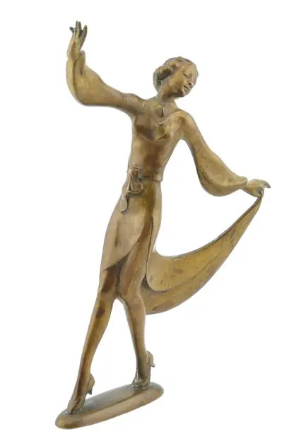 Bronze Skulptur Art Deco Figur Tänzerin – Bild 2