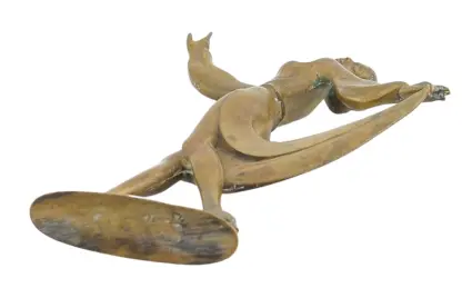Bronze Skulptur Art Deco Figur Tänzerin – Bild 5