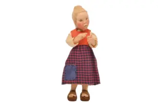 Elli Riehl Puppe mit Originl Plombe 21cm
