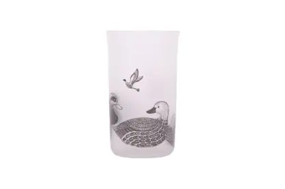 Lobmeyr Glas Corning Becher Vogelmotiv