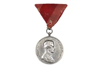 Grosse Silberne Tapferkeitsmedaille Fortitvdini Kaiser Karl