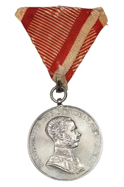 Grosse Silberne Tapferkeitsmedaille Kaiser Franz Joseph – Bild 2