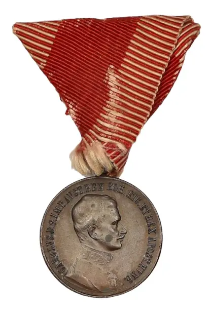 Bronzene Tapferkeitsmedaille Fortitvdini Kaiser Karl – Bild 2