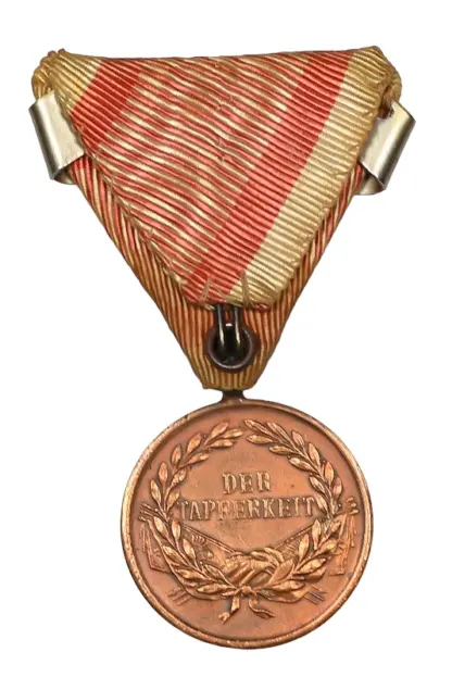 Bronzene Tapferkeitsmedaille Kaiser Franz Josef mit Wiederholungsspange – Bild 3