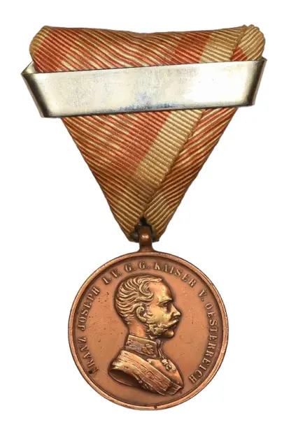 Bronzene Tapferkeitsmedaille Kaiser Franz Josef mit Wiederholungsspange – Bild 2