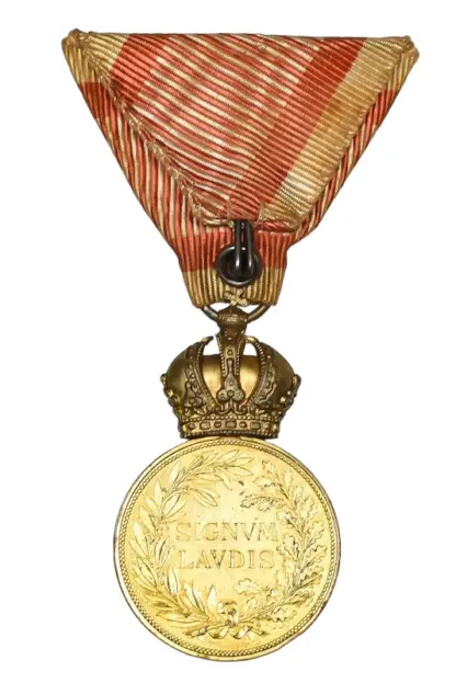 Bronzene Militärverdienstmedaille Signum Laudis mit Schwerter – Bild 3