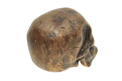 Memento Mori Totenkopf Bronze – Bild 4
