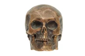Memento Mori Totenkopf Bronze