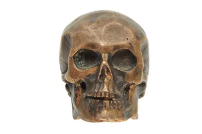 Memento Mori Totenkopf Bronze